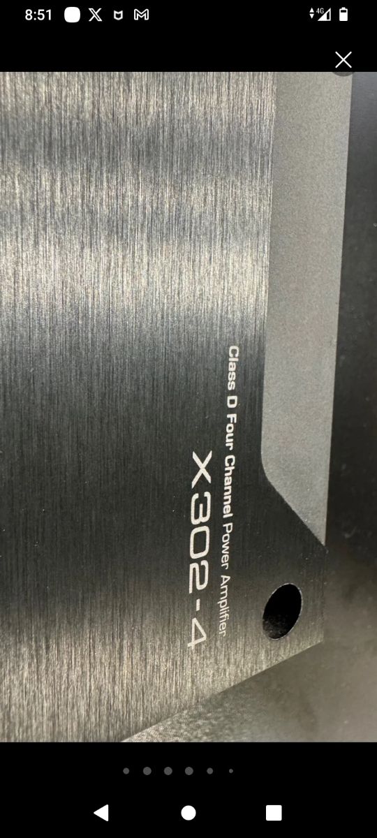 Amplificador Kenwood X302-4 Clase D 4 Canales