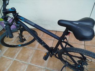 Bicicleta Rockrider ST 520 XL Negra y Azul