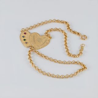 Pulsera pasamanos Corazones oro 18k 750