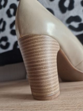 Zapatos Geox Beige Mujer Tacón