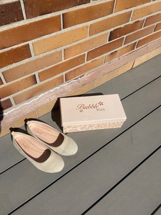 Bailarinas beige tela