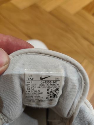 Zapatillas Nike Air Barrage Low Talla 35.5