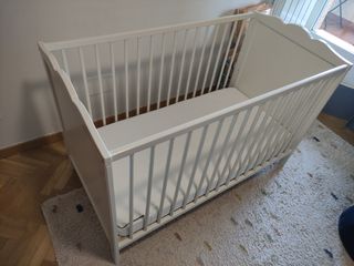 Cuna Ikea Blanca con colchón