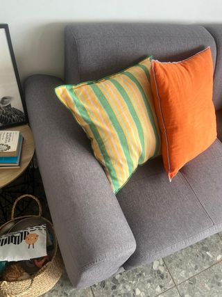 Sofá Chaise Longue Gris Oscuro 3 Plazas