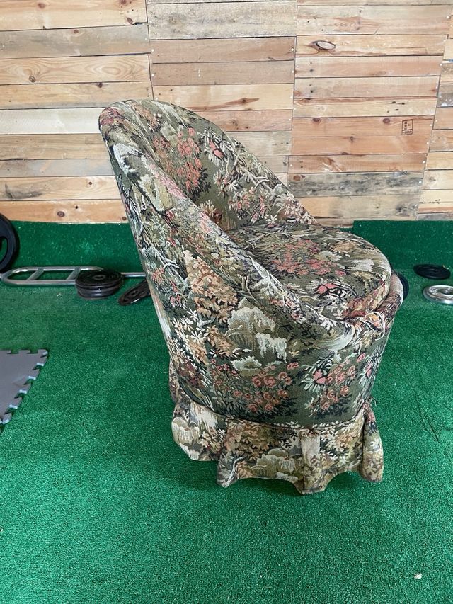 Sillón Vintage Tapizado Floral