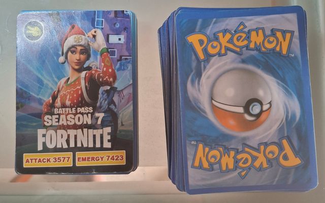 Cartas Pokémon y Fortnite