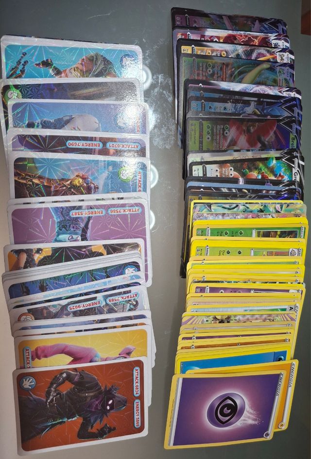 Cartas Pokémon y Fortnite