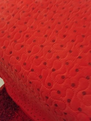 Trapunta leggera matrimoniale rossa