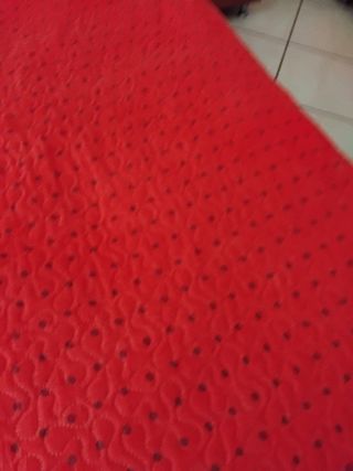 Trapunta leggera matrimoniale rossa