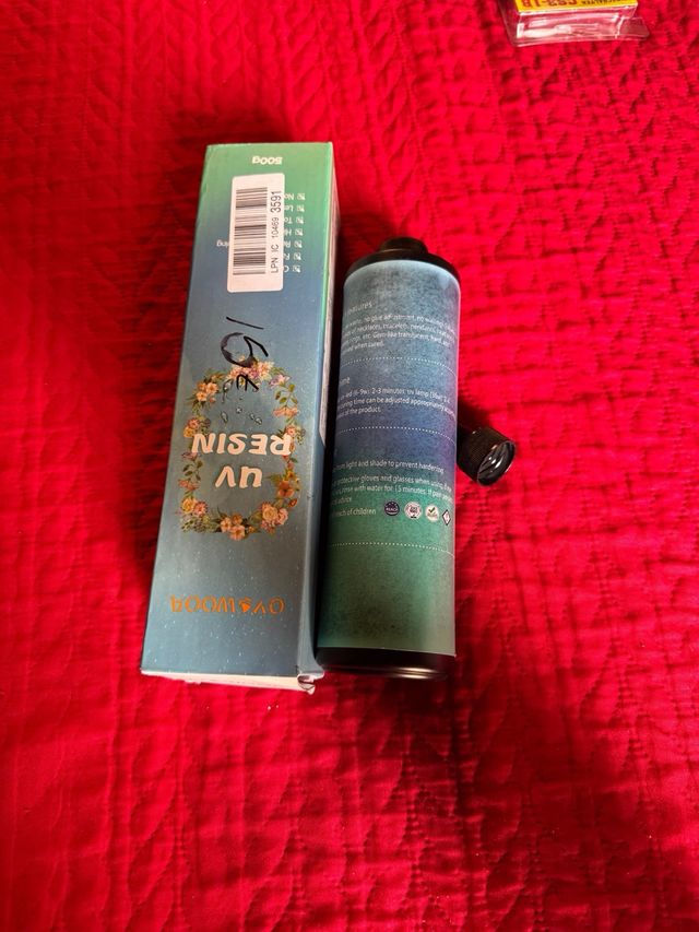 Resina UV BOY WOOA 500g Cristal Transparente Dura