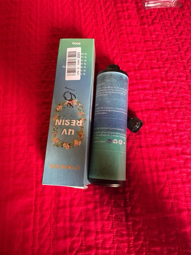 Resina UV BOY WOOA 500g Cristal Transparente Dura