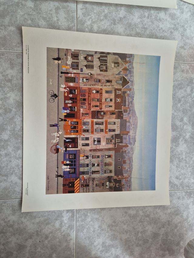 Lámina La Cinette Parisienne de R. Delacroix