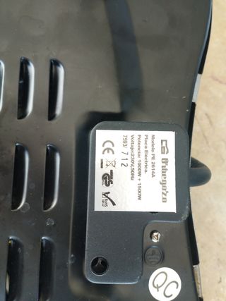 Placa eléctrica doble hornillo