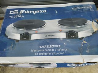 Placa eléctrica doble hornillo