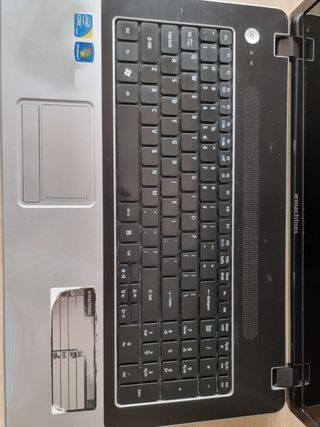 Portátil eMachines 17,3 Plata/Negro