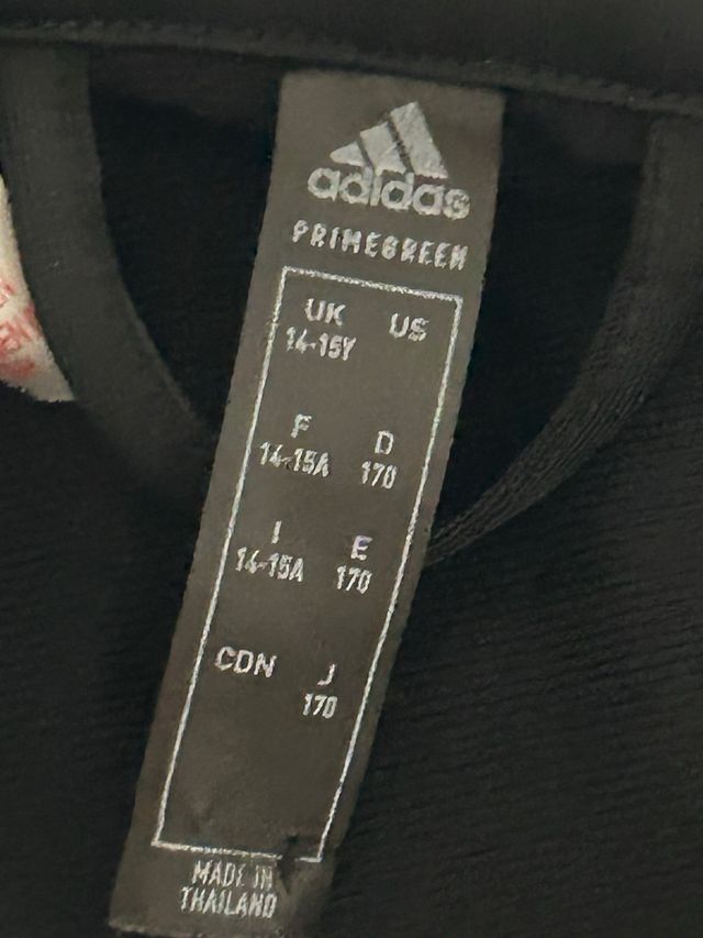 Felpa Adidas nera e bianca