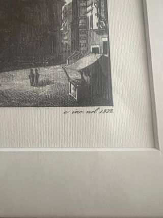 Aguafuerte Pantheon delle Rotonda Domenico Amici