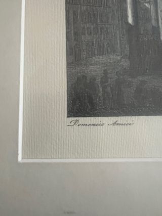 Aguafuerte Pantheon delle Rotonda Domenico Amici