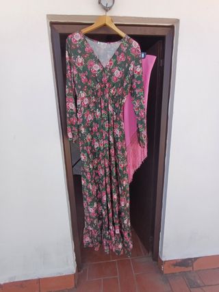 Bata flamenca y mantoncillo Talla 42-44