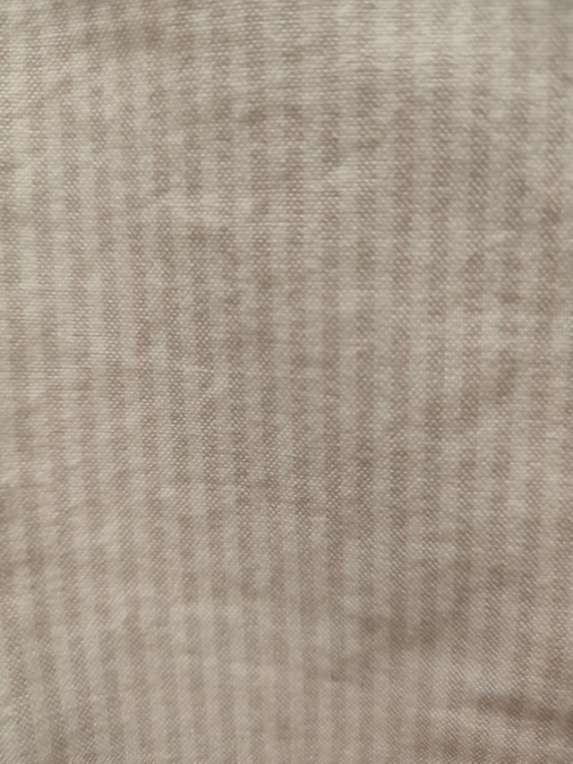 Camisa Mango Rayas Finas beige y blanco