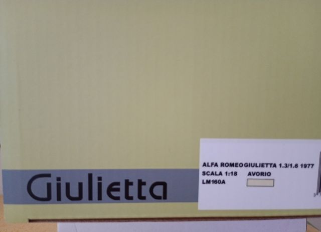 Alfa Romeo Giulietta 1977 Laudoracing 1:18