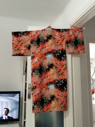 Kimono japonés auténtico multicolor
