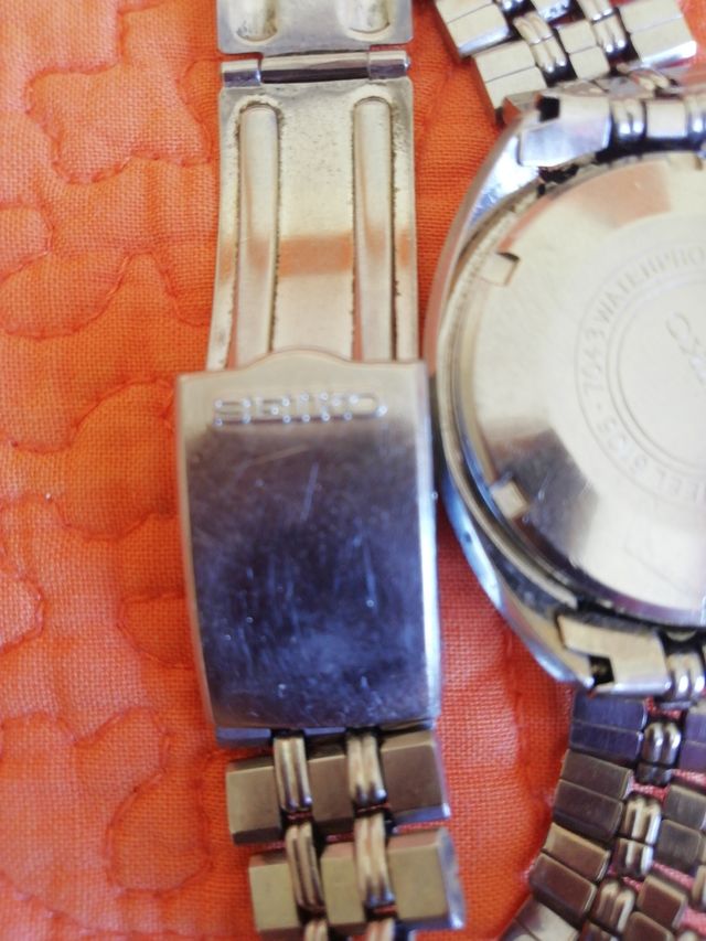 Reloj Seiko Automático Plata y Blanco