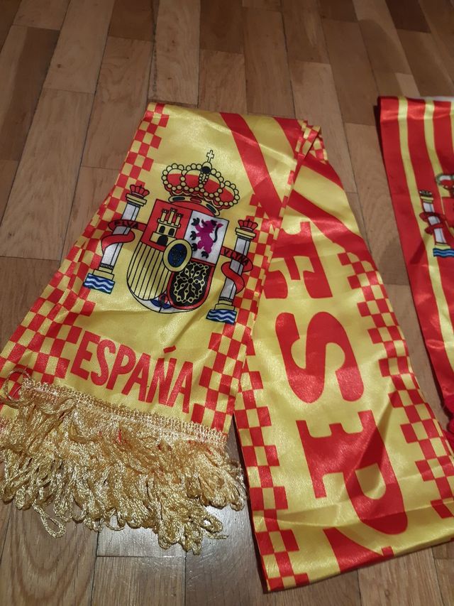 Bufandas España Bandera Roja y Dorada