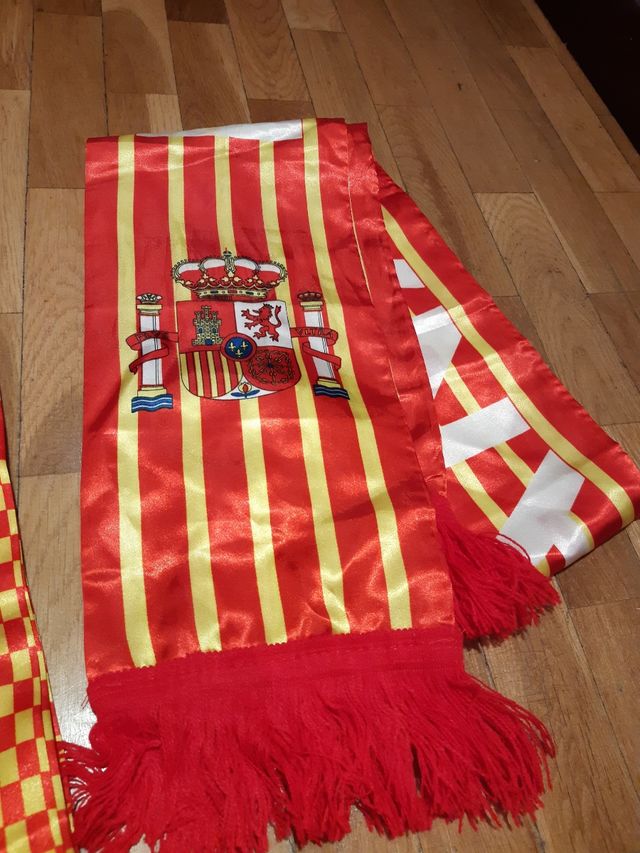 Bufandas España Bandera Roja y Dorada