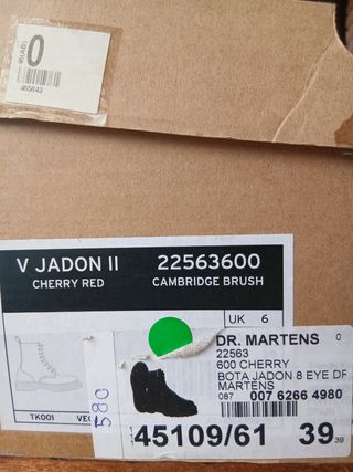 Botas Dr. Martens Jadon II Cherry Red Talla 39