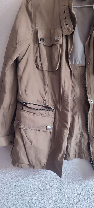 Cazadora Zara Mujer Verde Oliva
