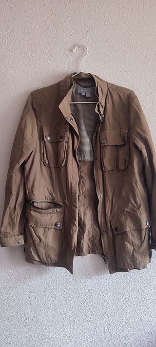 Cazadora Zara Mujer Verde Oliva