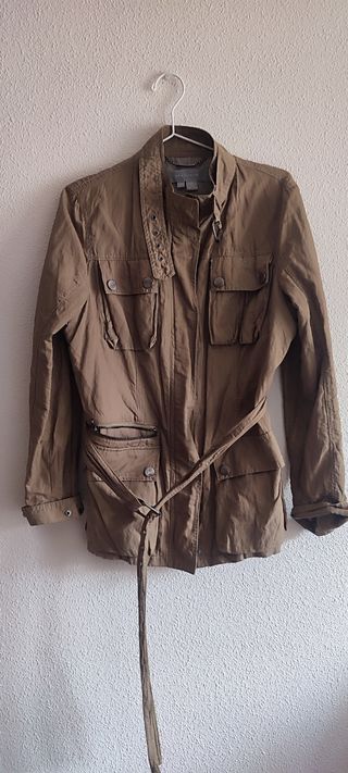 Cazadora Zara Mujer Verde Oliva