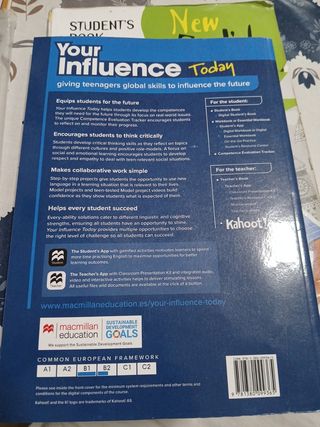 YOUR INFLUENCE TODAY B1+ Student's book: libro ...