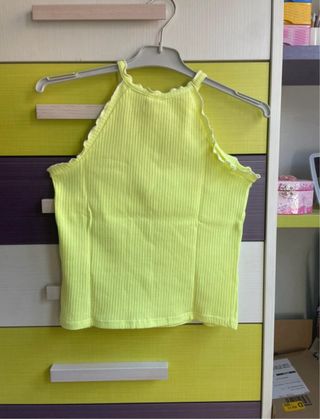 Top tirantes Zara Girls amarillo