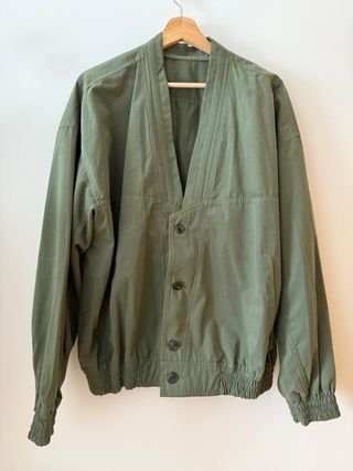 Chaqueta Bomber Verde Vintage