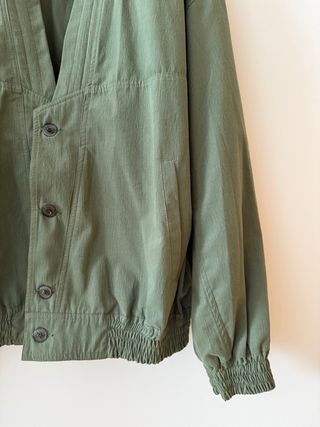 Chaqueta Bomber Verde Vintage