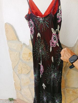 Vestido de fiesta con pedrería