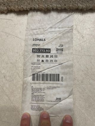 Tappeto Ikea in fibra naturale