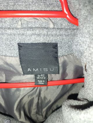 Abrigo AMISU gris talla XL