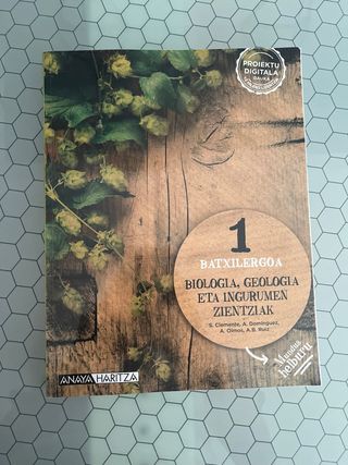 Biologia, Geologia eta Ingurumen Zientziak 1.