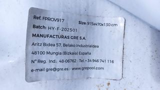 Liner GRE Piscina Ovalada 915x470x130 cm