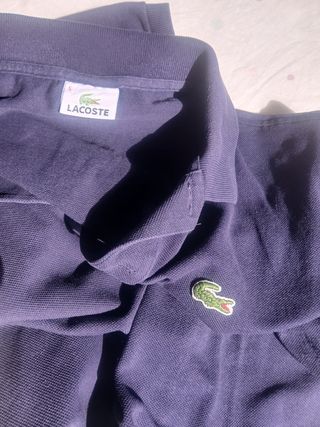 Polo Lacoste Azul Talla S