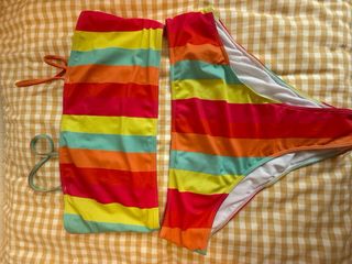 Bikini a rayas multicolor