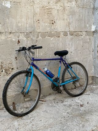 Bicicleta Montaña Azul y Morada