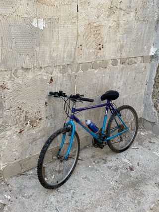 Bicicleta Montaña Azul y Morada