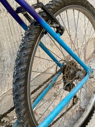 Bicicleta Montaña Azul y Morada