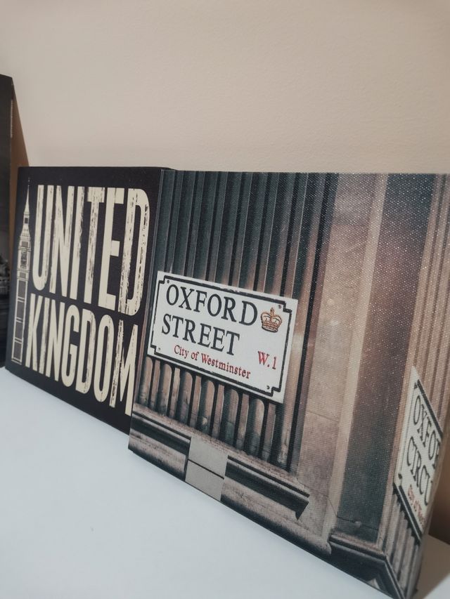 Conjunto de 4 lienzos decorativos Londres