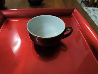 Set Tazze e Piattini White Stone Anni '50