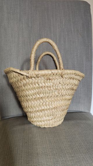 Bolso de mimbre para niña con nombre PAULA